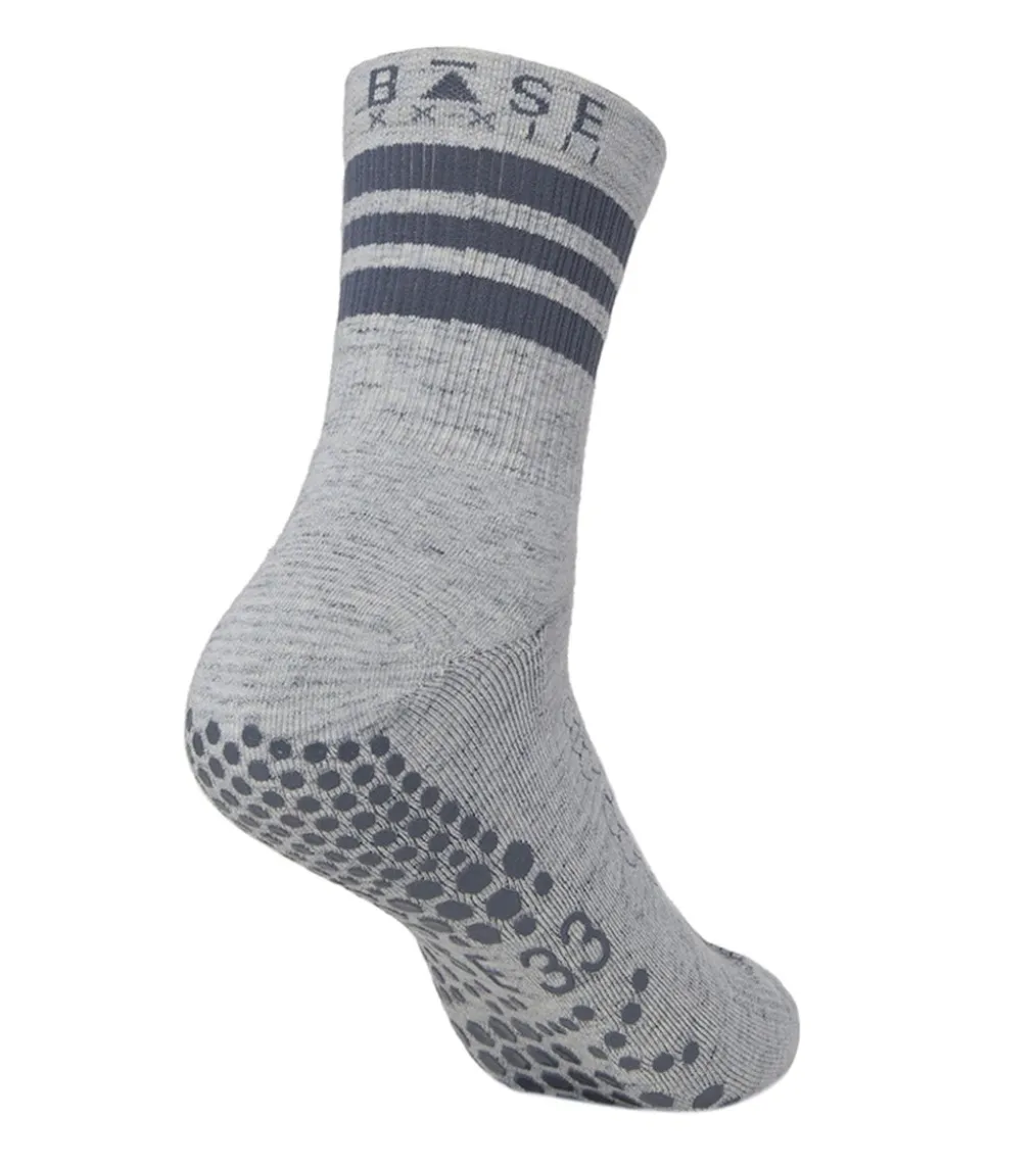BASE 33 Unisex Crew Yoga Grip Socks
