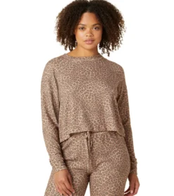 Beyond Yoga Brushed Up Cropped Pullover