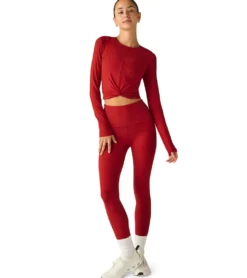 Beyond Yoga Featherweight Center Stage Cropped Long Sleeve