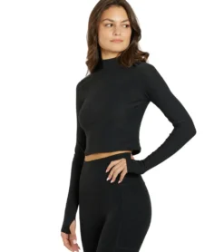 Beyond Yoga Featherweight Moving On Cropped Pullover