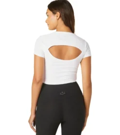 Beyond Yoga Featherweight Perspective Cropped Tee