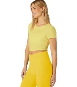 Beyond Yoga Featherweight Perspective Cropped Tee