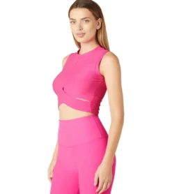 Beyond Yoga Featheweight Under Over Cropped Muscle Tank