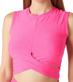 Beyond Yoga Featheweight Under Over Cropped Muscle Tank