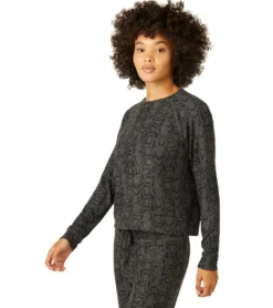 Beyond Yoga Hacci Favorite Raglan Crew Yoga Pullover
