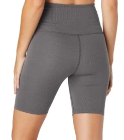 Beyond Yoga Heather Rib High Waisted Biker Shorts