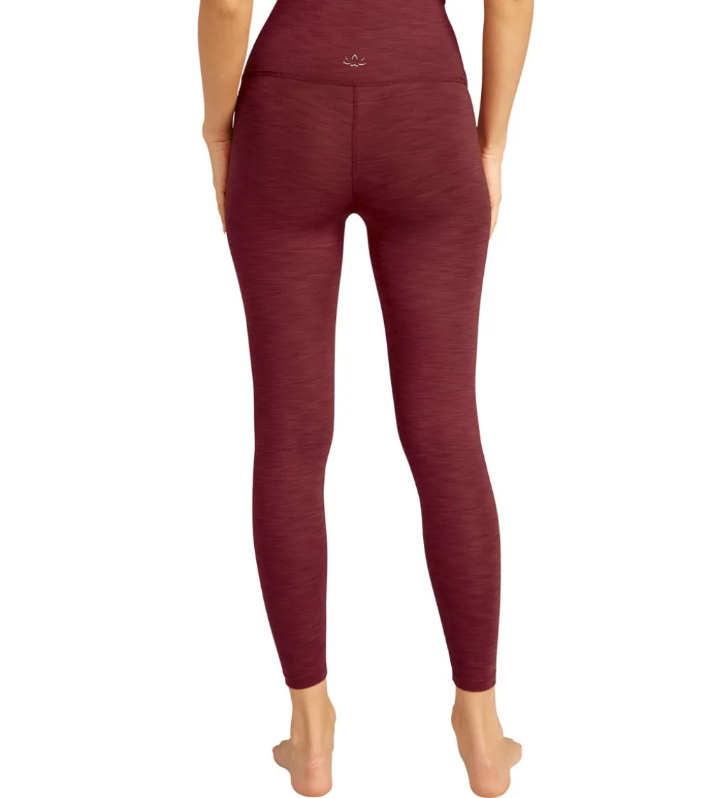 Beyond Yoga Heather Rib High Waisted 7/8 Yoga Leggings
