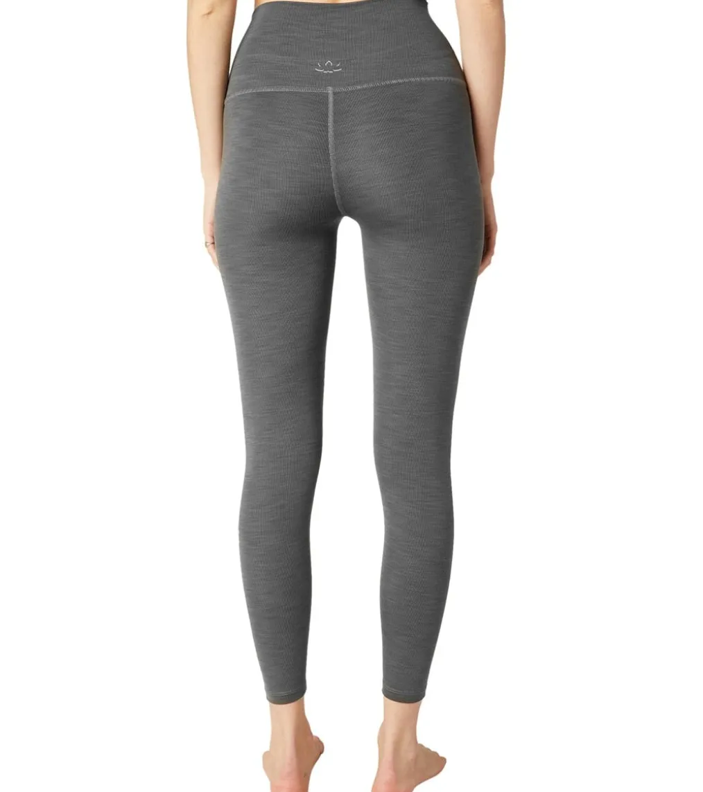 Beyond Yoga Heather Rib High Waisted 7/8 Yoga Leggings