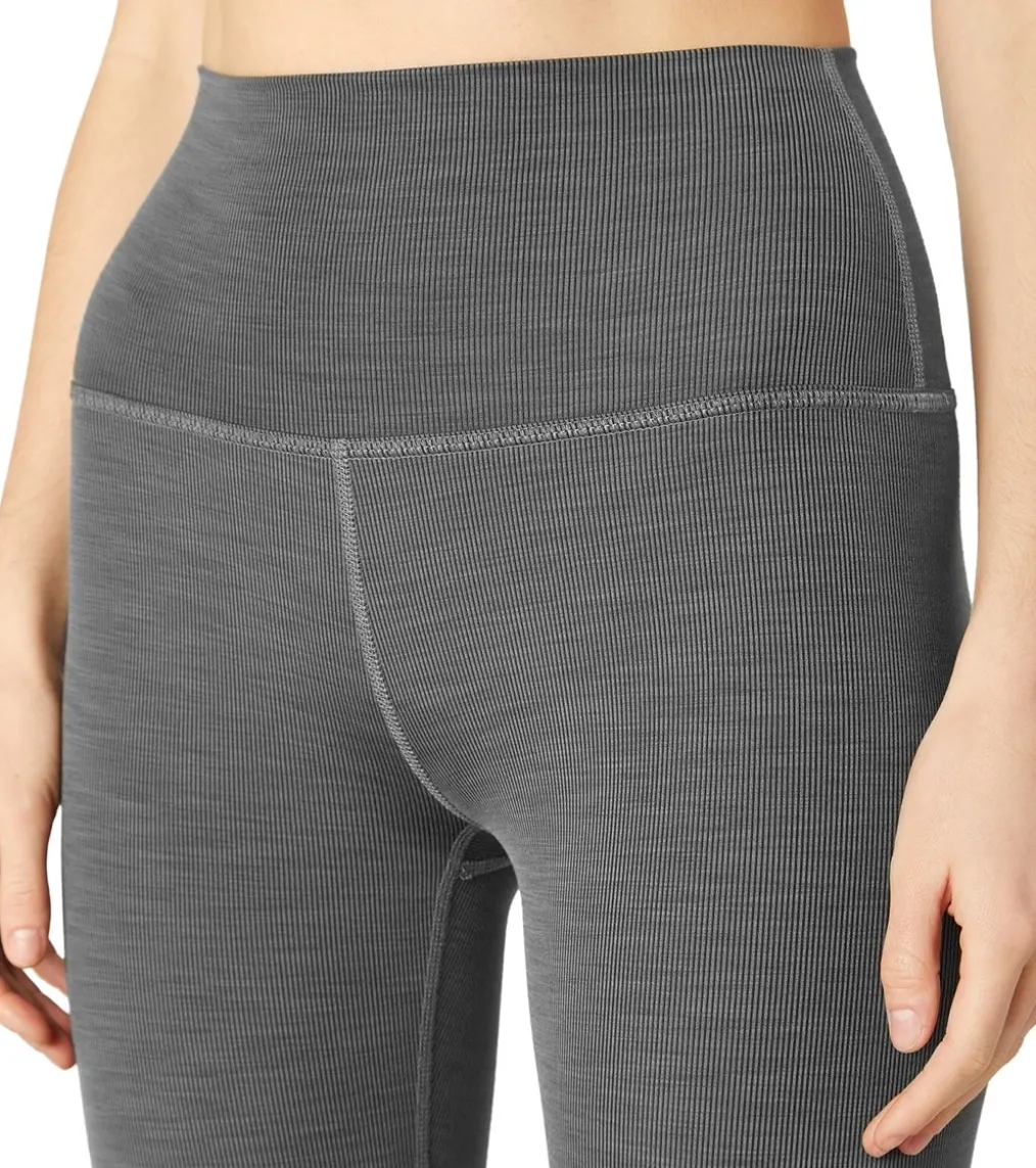 Beyond Yoga Heather Rib High Waisted 7/8 Yoga Leggings