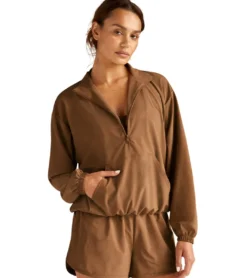 Beyond Yoga In Stride Half Zip Pullover