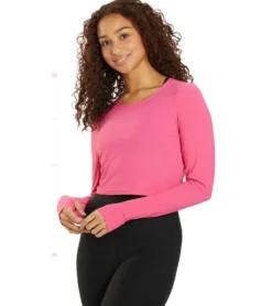 Beyond Yoga Performance Knit Resilient Cropped Pullover