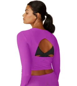 Beyond Yoga Performance Knit Resilient Cropped Pullover