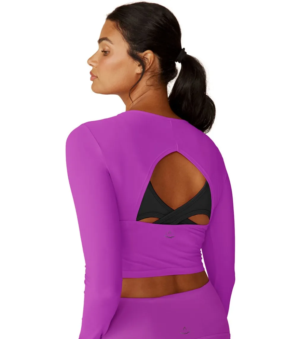 Beyond Yoga Performance Knit Resilient Cropped Pullover