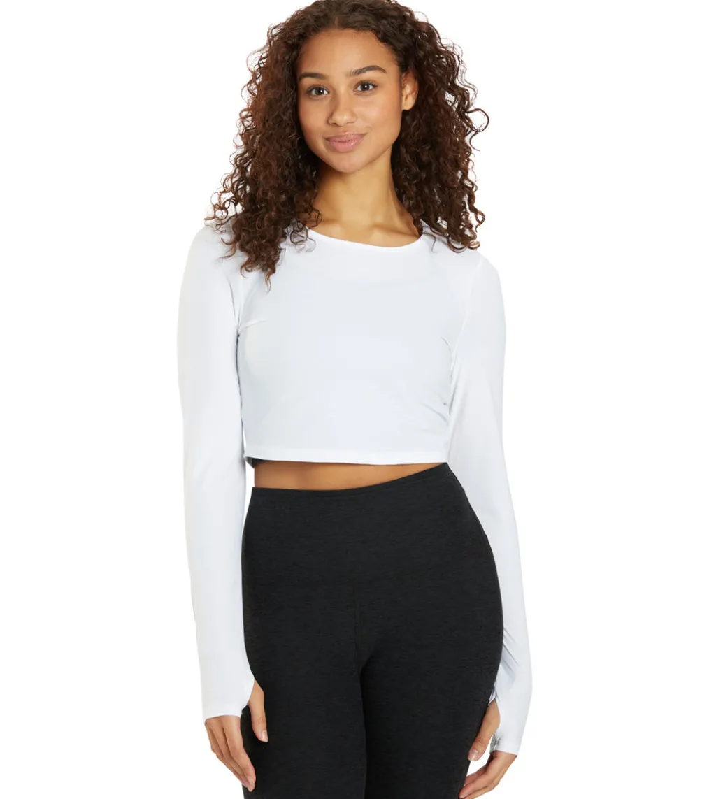 Beyond Yoga Performance Knit Resilient Cropped Pullover