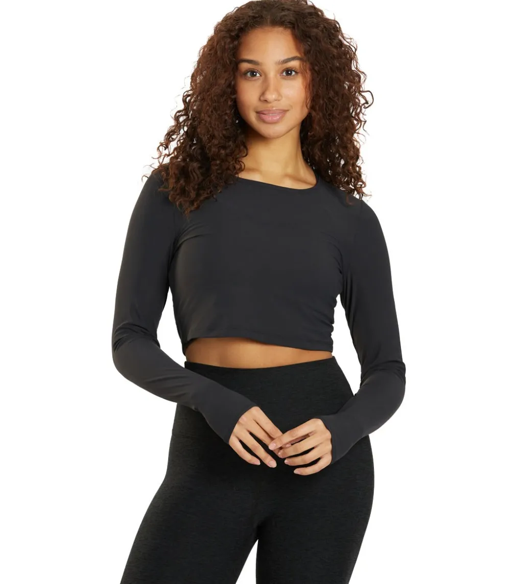 Beyond Yoga Performance Knit Resilient Cropped Pullover