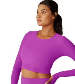 Beyond Yoga Performance Knit Resilient Cropped Pullover