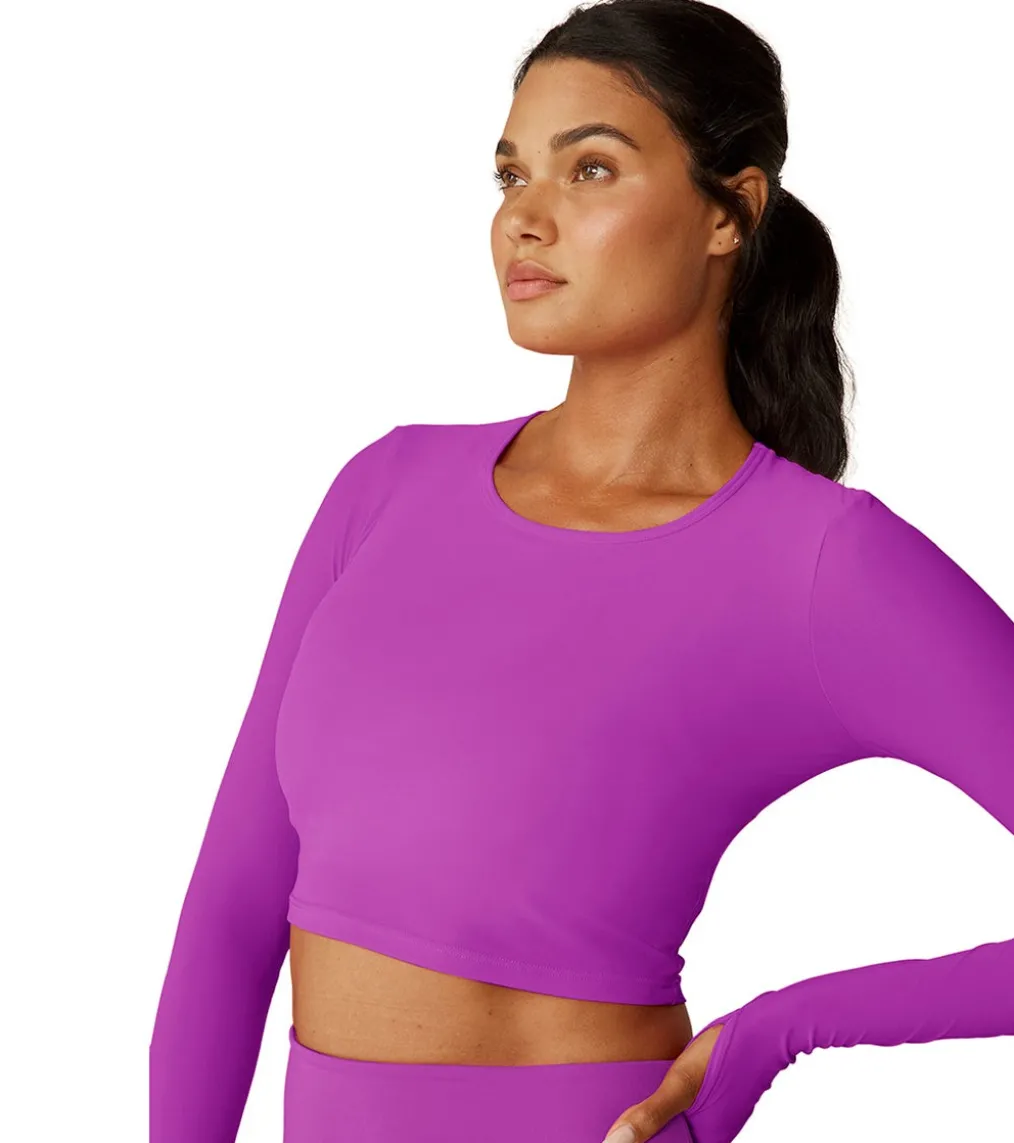 Beyond Yoga Performance Knit Resilient Cropped Pullover