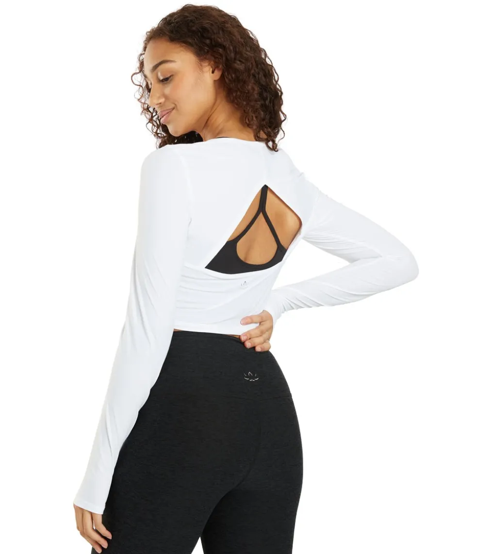 Beyond Yoga Performance Knit Resilient Cropped Pullover