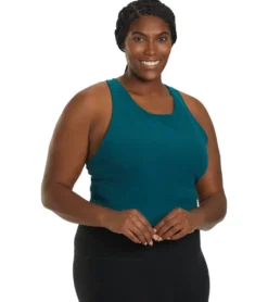Beyond Yoga Plus Size Spacedye Focus Cropped Tank