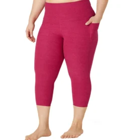 Beyond Yoga Plus Size Spacedye Out Of Pocket High Waisted Capri Leggings