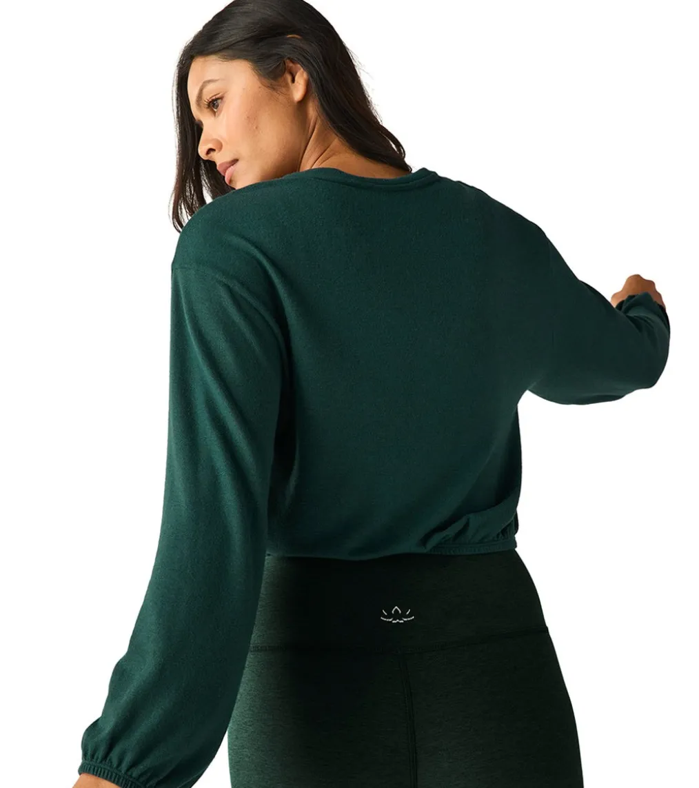 Beyond Yoga Soft Spoken Cropped Pullover