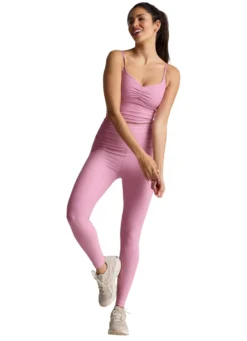 Beyond Yoga Spacedye High Waisted Raise The Barre Shirred 7/8 Yoga Legging