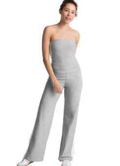 Beyond Yoga Spacedye Line Up Strapless Cropped Top