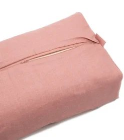 B, Halfmoon Linen Rectangular Bolster