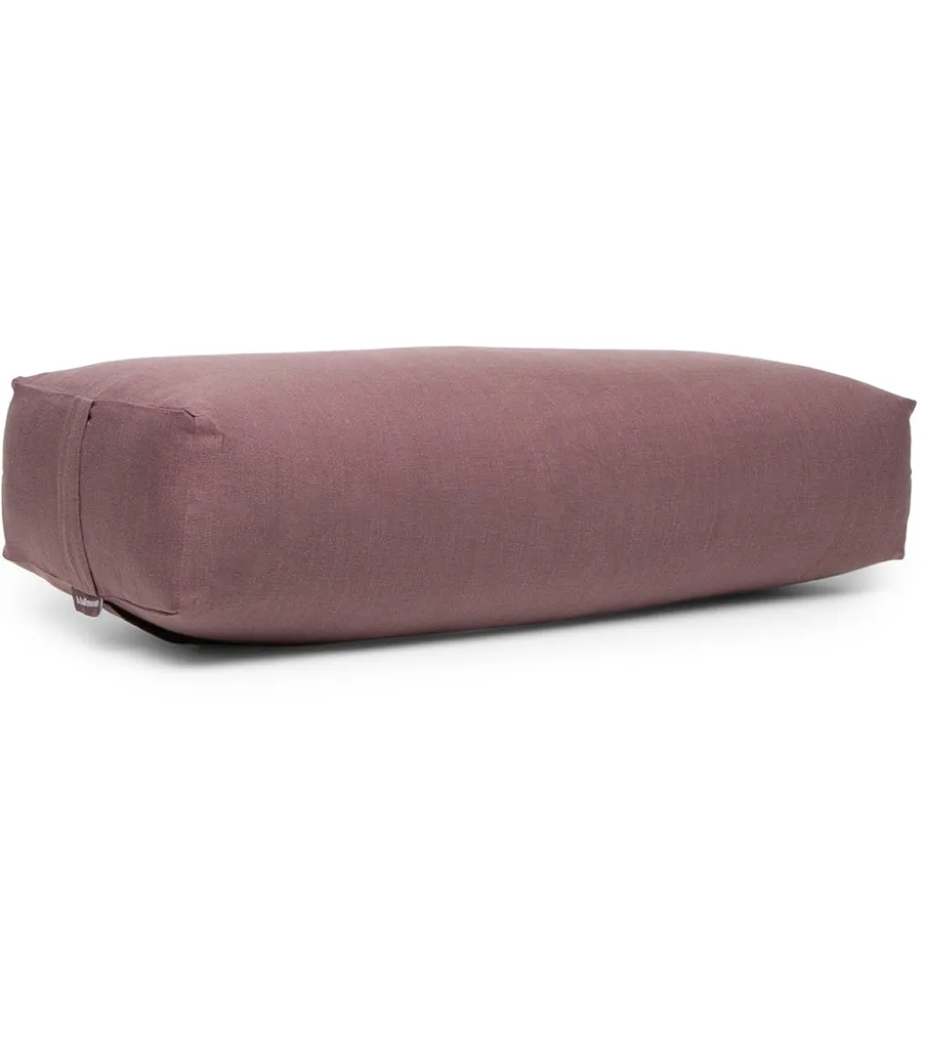 B, Halfmoon Linen Rectangular Bolster