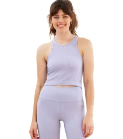 Cream Yoga Claire Racer Back Tank Top