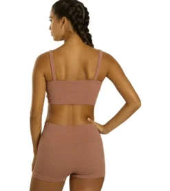 Cream Yoga Kelly Bra and Lynn Short Set