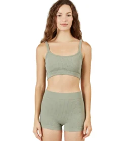 Cream Yoga Kelly Bra and Lynn Short Set