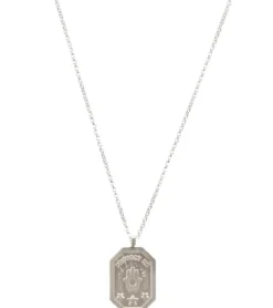 Dogeared Protect Me Hamsa Tablet Necklace