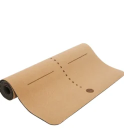 Everyday Yoga Alignment Cork Yoga Mat 72 x 26 Inch 5mm