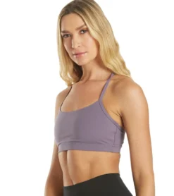 Everyday Yoga Delight Solid Racer Back Sports Bra