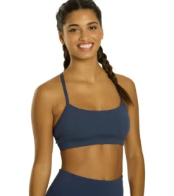 Everyday Yoga Delight Solid Racer Back Sports Bra