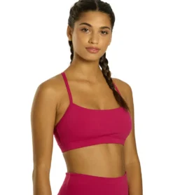 Everyday Yoga Delight Solid Racer Back Sports Bra