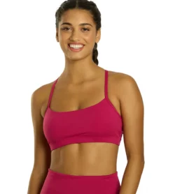 Everyday Yoga Delight Solid Racer Back Sports Bra