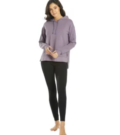 Everyday Yoga Diverse Solid Hi-Low Hooded Sweatshirt