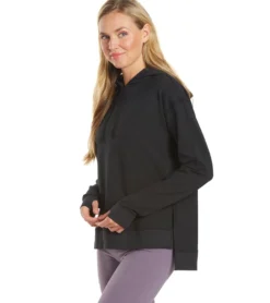 Everyday Yoga Diverse Solid Hi-Low Hooded Sweatshirt