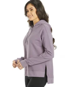 Everyday Yoga Diverse Solid Hi-Low Hooded Sweatshirt