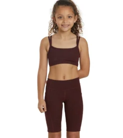 Everyday Yoga Girl Uphold Cheetah High Waisted Biker Shorts with Pocket