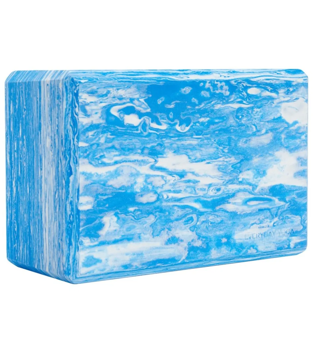 Everyday Yoga 4 Inch Marbled Foam Yoga Block