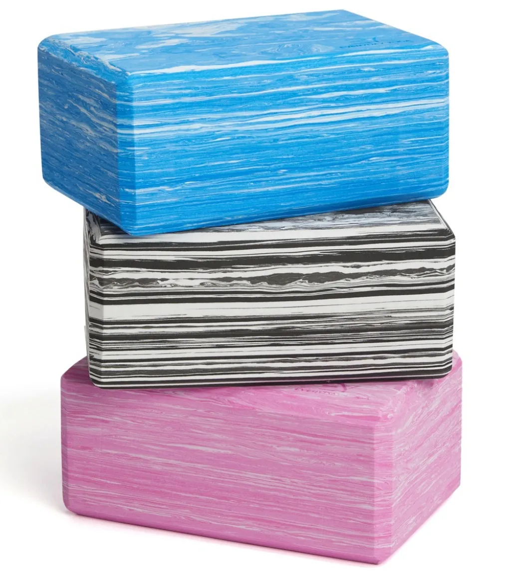 Everyday Yoga 4 Inch Marbled Foam Yoga Block
