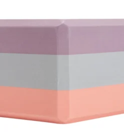 Everyday Yoga 4 Inch Tri Color Foam Yoga Block
