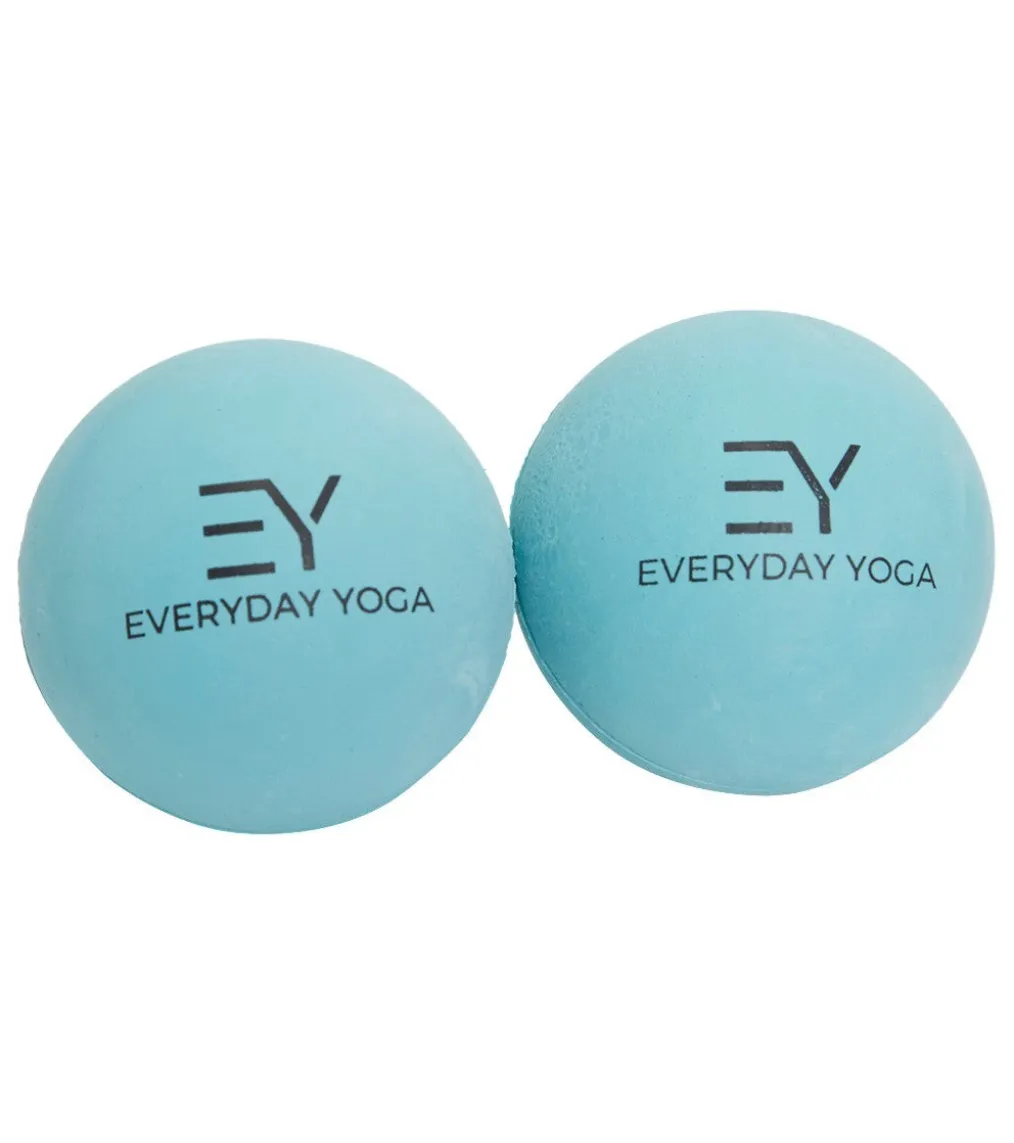 Everyday Yoga 2.5 inch Yoga Massage Therapy Ball Set in Tote
