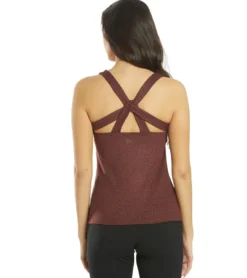Everyday Yoga Instinct Cheetah Twisted Back Support Tank