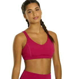 Everyday Yoga Radiant Solid Strappy Back Sports Bra