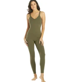 Everyday Yoga Radiant Solid Strappy Back Long Leotard 28"