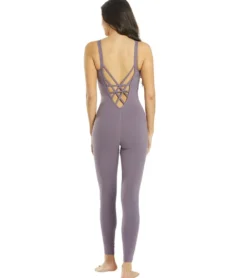 Everyday Yoga Radiant Solid Strappy Back Long Leotard 28
